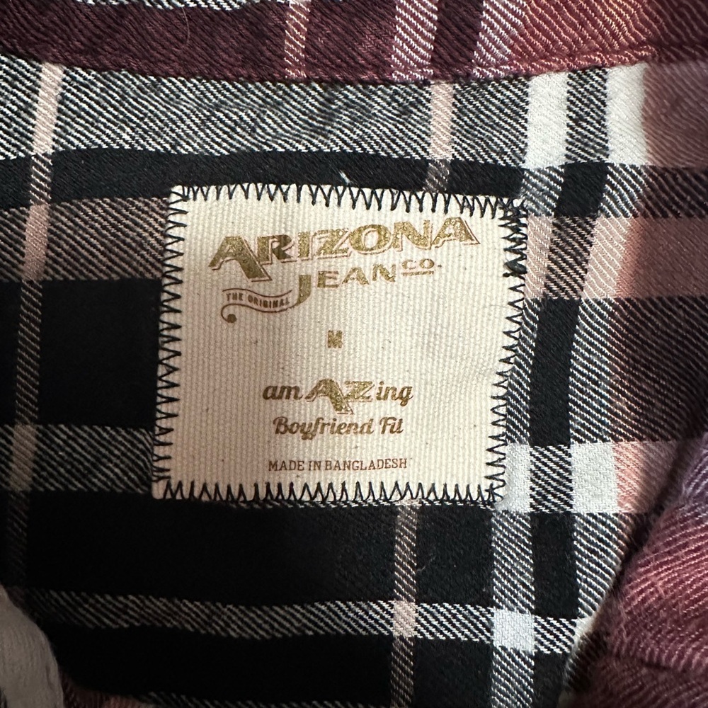 Arizona Jeans Boyfriend Fit Flannel - Picture 3 of 3